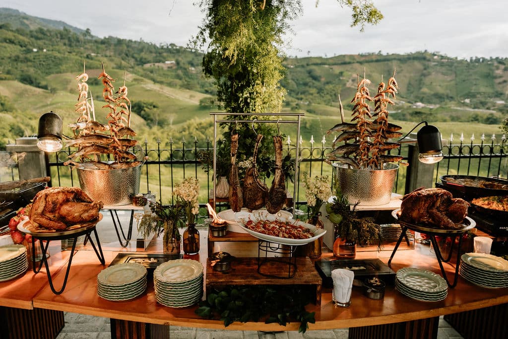 Buffet gourmet Catleya Royal Club — vista panorámica