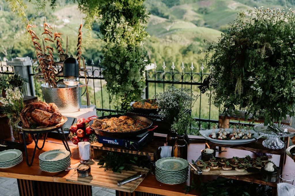 Buffet al aire libre Catleya